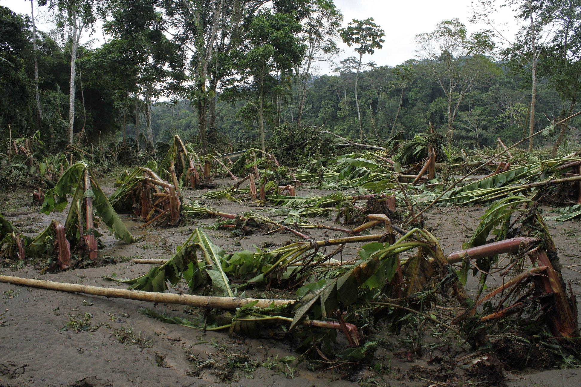 Devastation from the flood