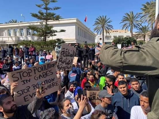 image for article xr cop: Tunisian Industrial Disaster: Activist Group ‘Stop Pollution’ Protests Against the Tunisian Government